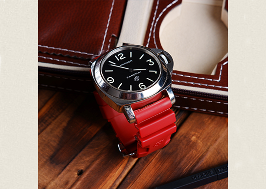 Red Rubber v2 Panerai Strapfreak Premium Watch Straps at